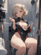 トイレで白濁液まみれにされたジータちゃん