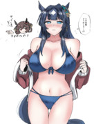 水着お披露目するヴィルシーナ