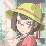 [GIF] アイちゃん先輩にメガネをかけてもらいました。