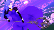 戦うメディアさん、風圧の中で！【赤と青の静画博】