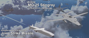 【MMDモデル配布】MQ-25 Stingray 無人航空機 & JSM 巡航ミサイル