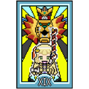 【ドット絵】邪眼姫タロット「19：太陽」