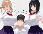 人の顔におっぱいをぶつける遊びが流行した世界の女子達