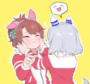 ウマ娘　ダンツ達落書き