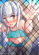 霞ママとプールに来ました