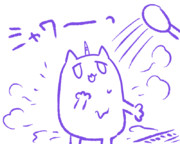 シャワーを浴びるシロちゃん