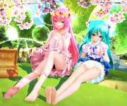 【今日のYYBルカさん】おみあし天使のピクニック…♡