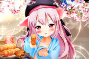 【今日のきさらぎちゃん】きなこの おだんごを あ～んシよぉ…♡
