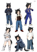 ヒップホップレジェンドの服を着たエアシャカール