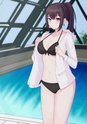水遊びしに来た子