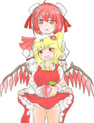 本日の桃フランさん＆華扇さん（問1854：文字無し版）