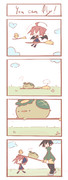 テトさん 4コマ『You can fly!』