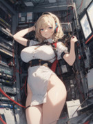 電話に支配される電話交換手のジータちゃん