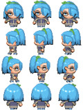 AI声優青葉 RPGツクールMVキャラチップ