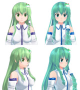 【改造】早苗さんの髪形比較【MMD】