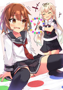 雷と夕立のツイスターゲーム