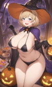 ハロウィンで魔女のコスプレをするジータちゃん Type 2