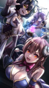 悪の女幹部っぽいキャラたちのクロスオーバーイラスト