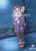 夜の散歩中の魔法偶像娘１
