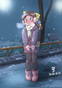 夜の散歩中の魔法偶像娘２