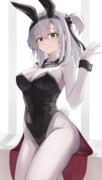涼月　バニー＋白タイツ