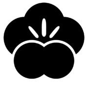 【素材】梅ナ・和柄・透過・シルエット【フリー素材処くらげや】