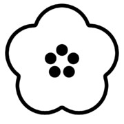 【素材】梅マ・和柄・透過・シルエット【フリー素材処くらげや】