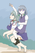 犬と鞠知姉貴