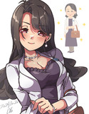 【いらすとやチャレンジャ】オシャレなおばさんのイラスト