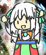 ガチャ動画のサムネの白居部分