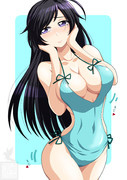 水着姿でもじもじする華さん