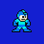 ドット絵「ロックマン」クラシックブルー 24 FC
