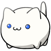 【素材】白猫・マップ隠し・立ち絵・青目・下からライティング【フリー素材処くらげや】
