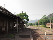 足尾駅のプラットホーム