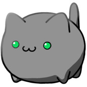 【素材】グレー猫・緑目・透過素材・マップ隠し・立ち絵・下からライティング【フリー素材処くらげや】