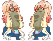 おっとりしたモアイ