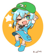仮カラーの東方智霊奇伝しいたけ目モブ河童ファニーちゃん