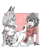 ごめんね、かばんちゃん！猫は足を乗せるのがクセだからね