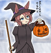 お菓子をもらいに来たタイシン