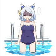 [Sexyだからこのままの体型でいいと主張するヒシミラクル]
