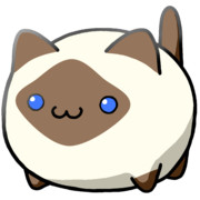 【素材】シャム柄猫・青目・マップ隠し・上からライティング【フリー素材処くらげや】