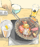 ジュージューになるまで焼かれるリランちゃん