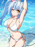 シロちゃん白ビキニ