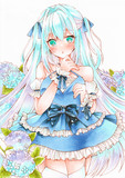 紫陽花少女