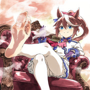 親密度7のトウカイテイオーに「足裏を見せてほしい」と頼んだ反応