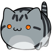 【素材】サバトラ猫・茶目・マップ隠し・透過素材・下からライティング【フリー素材処くらげや】