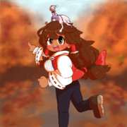 落ち葉ダッシュ