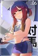 レースクイーンと対馬ちゃん…