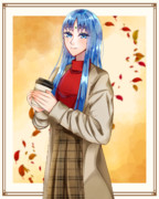 ※現代服　津那美様に秋服を着てほしいという絵