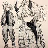 爾詩鬼絵 Nishiki-e of Oni